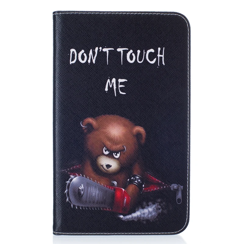 

New Colored Drawing PU Leather Tablet PC Cases with Kickstand & Card Holders For Samsung Galaxy Tab A 7.0 T280/T285 Tablet Cases