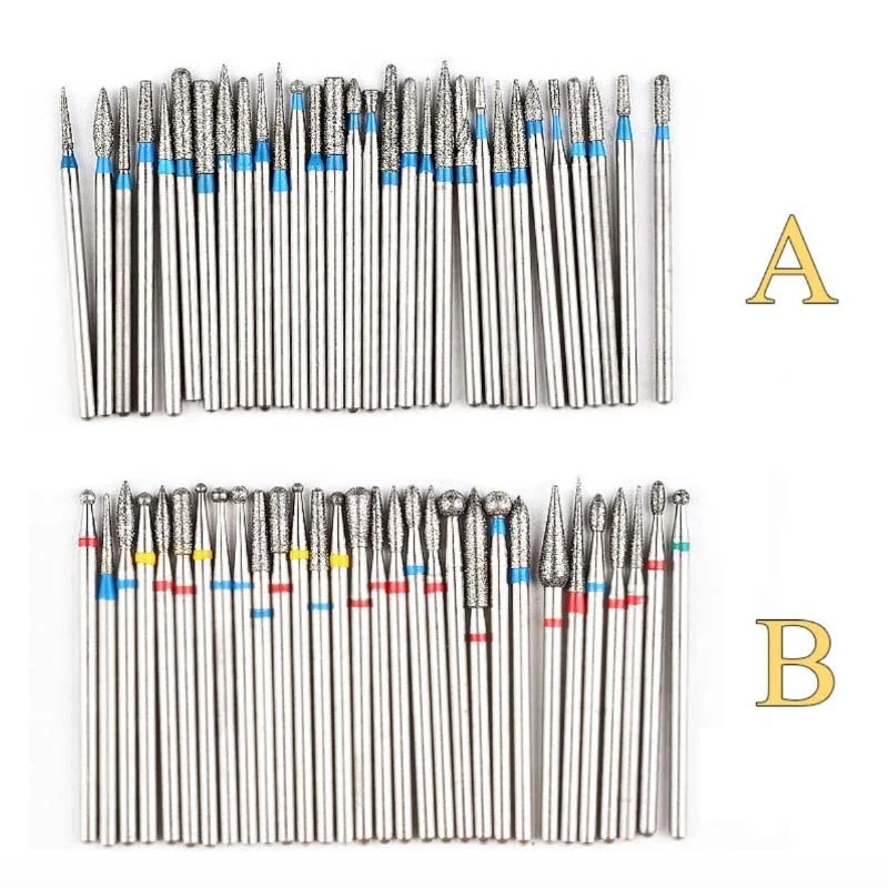 

30 Type Diamond Milling Electric Manicure Drill Bit Set Carbide Polisher Cutter Alloy Grinding Head Nail Art Manicure Apparatus