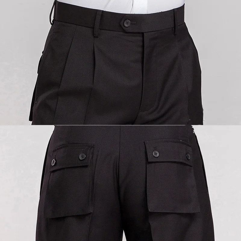 Оригинальные латинские танцевальные брюки для мужчин черного цвета бахрома Брюки Мужские квадратные элегантные Chacha профессиональные Вальс Танго сексуальные брюки N7048