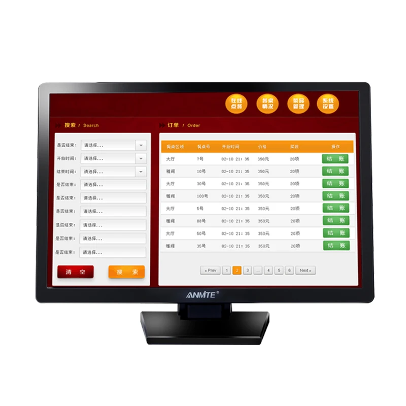 Anmite 22 дюймовый TFT Lcd сенсорный монитор ПК опционально Резистивный/емкостный