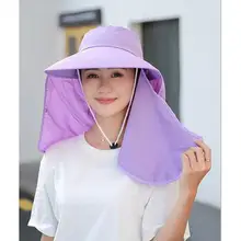 Yfashion Для женщин Лето Защита от ультрафиолета шляпа Кепки s Съемная простой широкими полями анти-УФ-пляжная Кепки Шапки для Для женщин женский