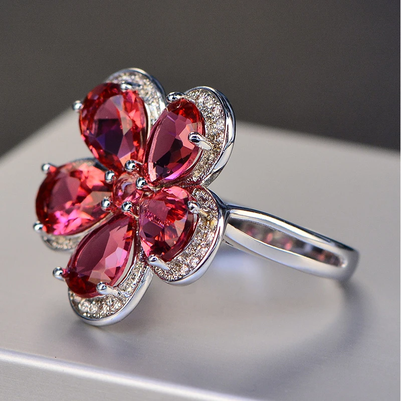 Austria-Swarovski-crystal-red-flower-wedding-rings_08