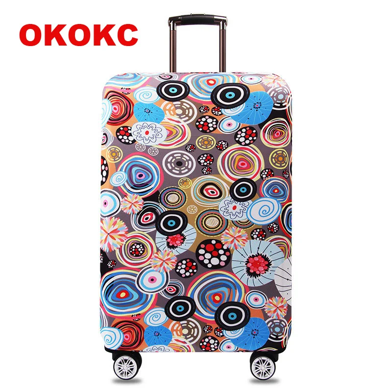 

OKOKC Illustration Elastic Thicken Travel Suitcase Protective Luggage Cover Apply to 18''-32'' Case Suitcase, Travel Accessories