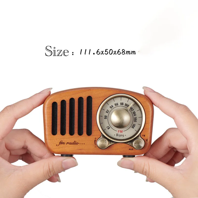 

Retro Rechargeable Nostalgic Portable Radio Am Fm mini Radio with built-in speaker