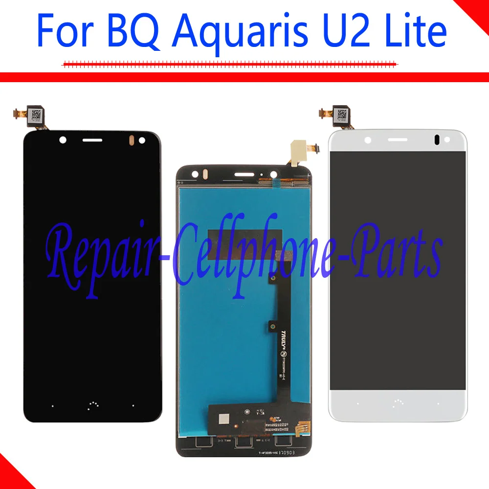 

5.2 inch 100% New Full LCD DIsplay+Touch Screen Digitizer Assembly Replacement For BQ Aquaris U2 Lite Dual SIM LTE