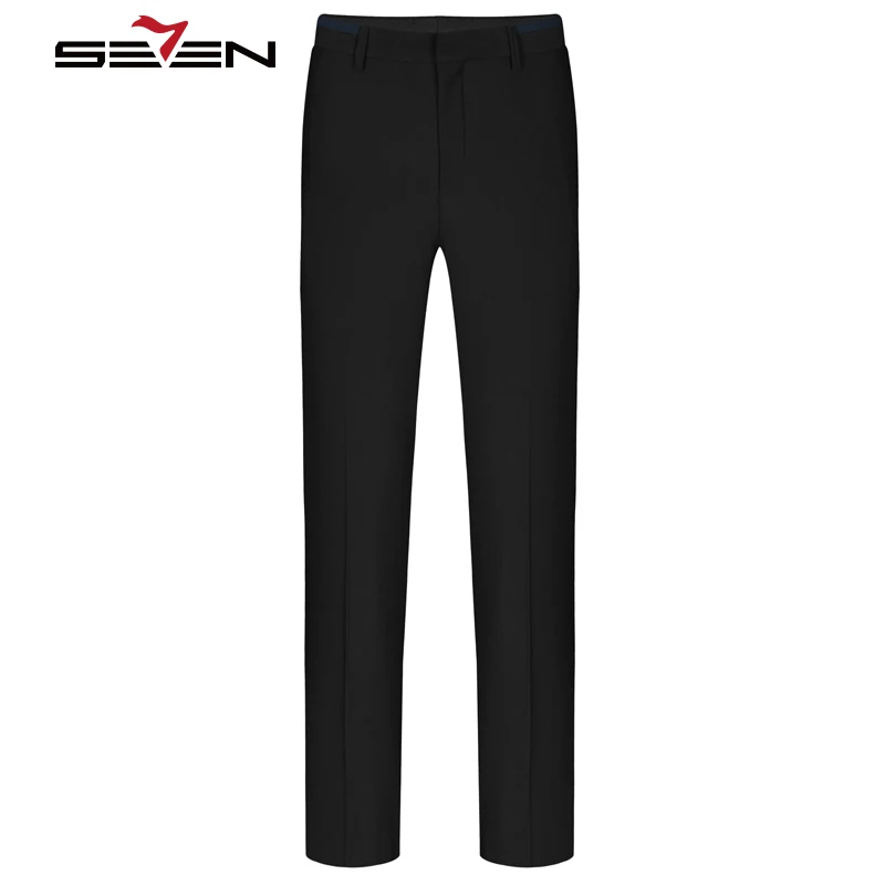 Seven7 Высокое качество Деловые штаны для мужчин Slim Fit Брюки бизнес повседневное на весну и зиму мужской мотобрюки плюс размеры 113B78010