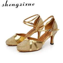 WUXIJIAO/Брендовая обувь; женская обувь Bao tou с мягкой подошвой; обувь для латинских танцев; женская обувь для взрослых на квадратном каблуке