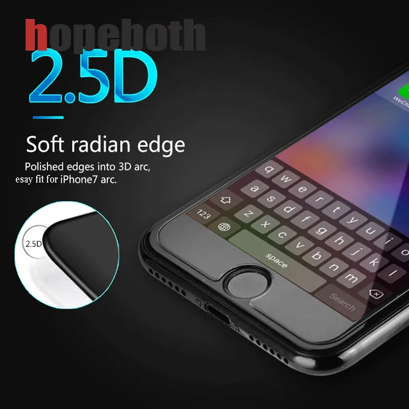 Закаленное стекло для iPhone6 6S 7 8 /Plus 9H 2.5D HD защитная пленка экрана iPhone X Передняя