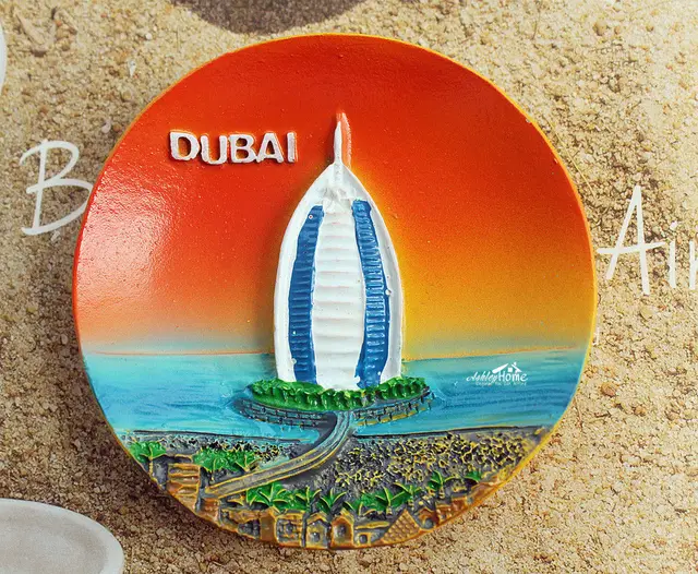 UAE DuBai Burj Al Arab Tourism Travel Souvenir 3D Resin Fridge
