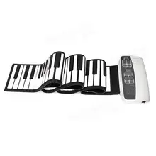 Белый черный s-88 Профессиональный силиконовый гибкий засучить фортепиано 88 ключевых 140 мелодий с MIDI-Клавиатуры для любителей музыкальных инструментов 