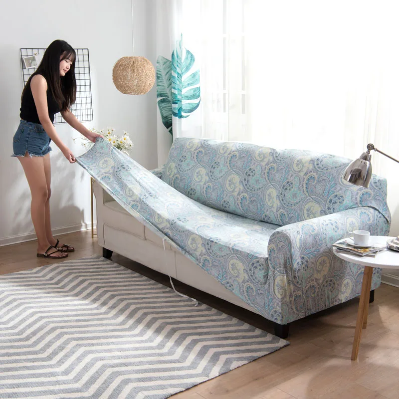 

Newest 1PC Elastic Sofa Tight Wrap All-inclusive Slip-resistant Sofa Cover Elastic Sofa Towel Single/Two/Three/Four-seater