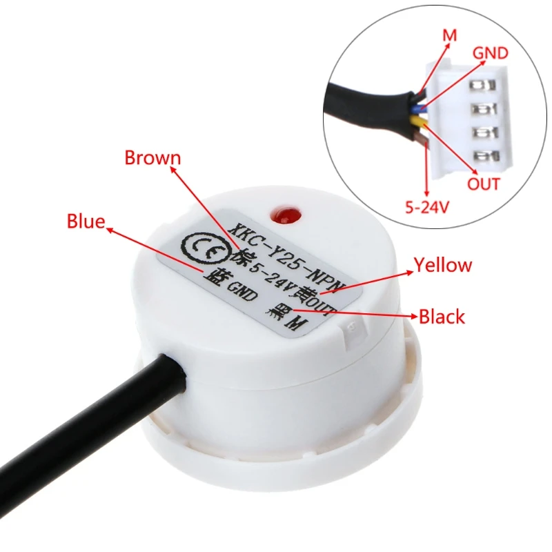 XKC-Y25-NPN бесконтактный датчик уровня жидкости Тип палки детектор воды переключатель постоянного тока