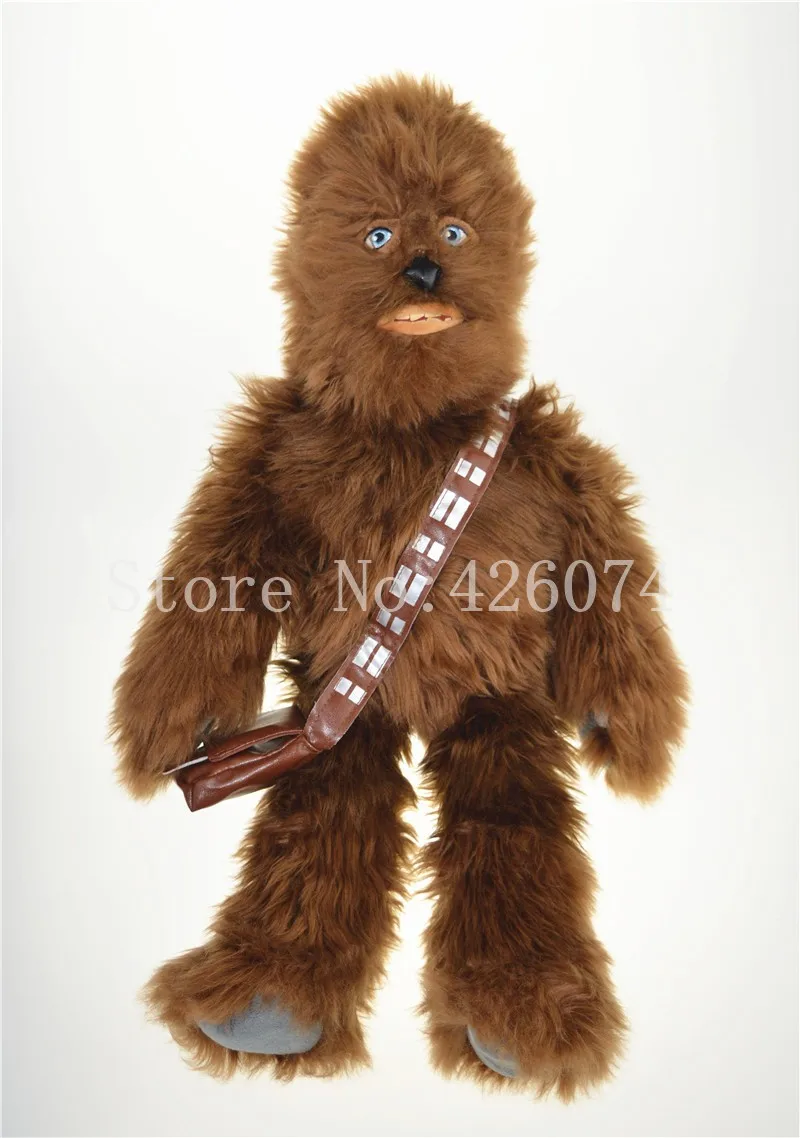 Новая мужская футболка Star Wars Chewbacca плюшевые для мальчиков 45 см детские мягкие игрушки для детей, подарки