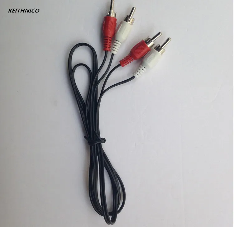 1 шт. 2RCA штекер мужской аудио видео Расширенный av кабель шнур для DVD HDTV динамик
