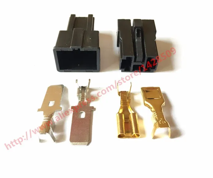 

5 Set 2 Pin Female And Male Auto Toyota Map Sensor Connector Battery Speaker Wire Connector Plug