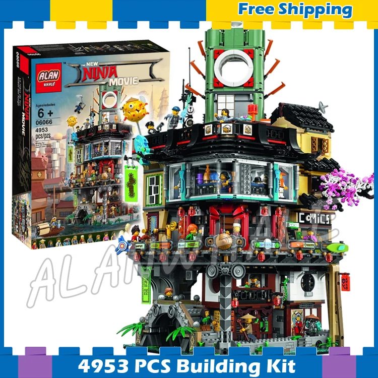 

4953pcs New Ninja Great Creator City Construction 10727 Model Modular Building Blocks Teenagers Toys Bricks Compatible With lego