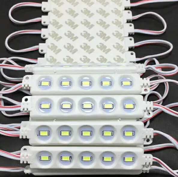 2017 новые SMD 5730 Светодиодные модули DC 12 В 5 LED s водонепроницаемые IP65 одноцветные