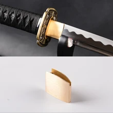 Высокое качество Новинка Латунь Сая лезвие воротник для японский самурайский меч катана Wakizashi хороший меч аксессуар крепления DZ01