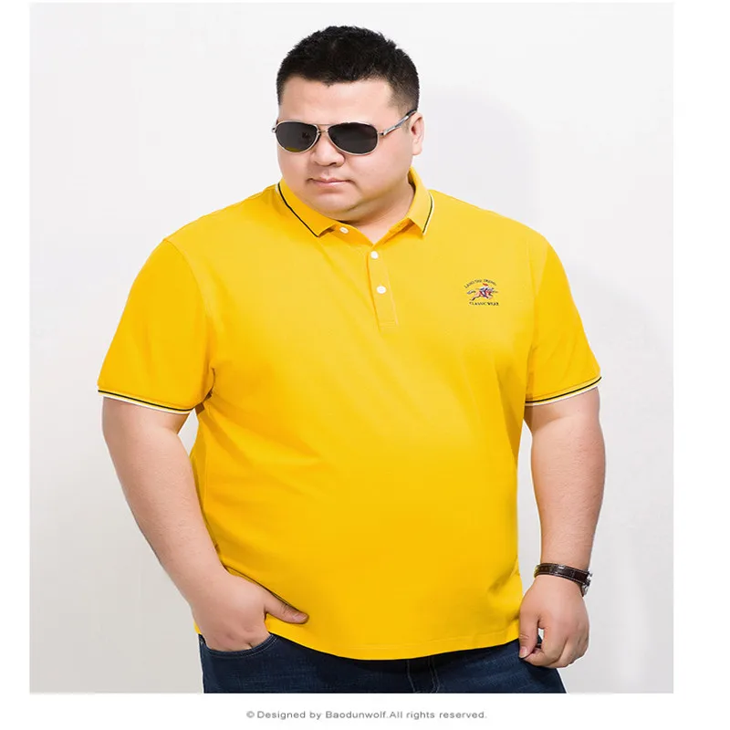 10XL 8XL 6XL 5XL 4XL Для мужчин Мужские поло Вышивка рубашка Рубашка с короткими рукавами