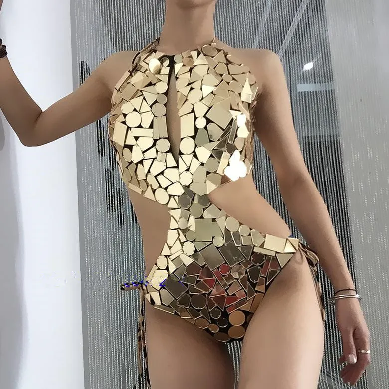 Gold mirror  Bodysuit (3)