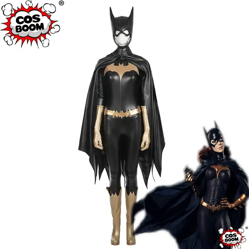 

COSBOOM Batgirl Costume Adult Women Halloween Carnival Female Superhero Cosplay Custom Made Batman Batgirl Cosplay Suit