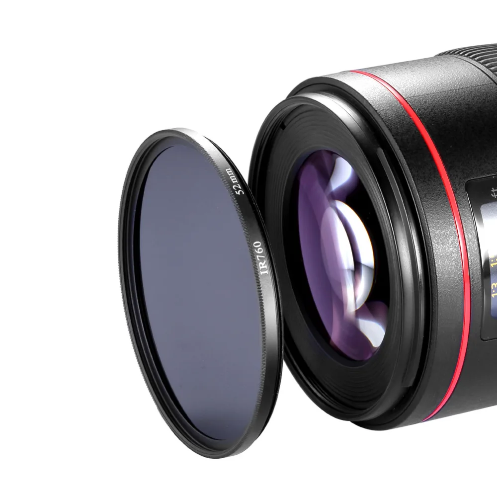 Neewer 52 mm Infrared Infra Red Filter 760nm IR 760 For Canon/Nikon