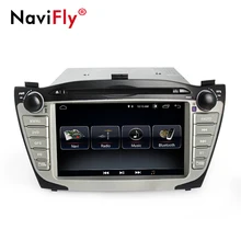 NaviFly Android 8.1 car multimedia player per Hyundai/IX35/TUCSON 2009-2015 due din 8 pollici GPS sistema di lettore DVD radio stereo