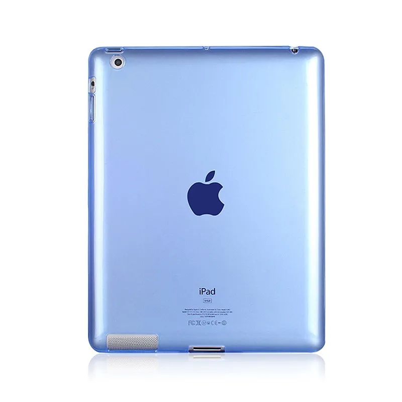 Protector Shell Case For Apple iPad 4 3 2 iPad4 Silicon Cases Cover Clear Color Soft Skin Tablets Pad Accessory Etui Coque Capa (20)