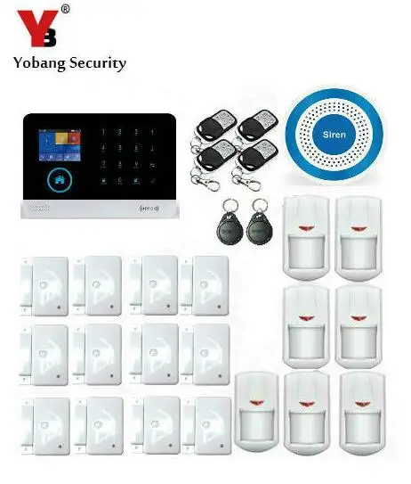 Yobang Security Metal Remote Control Wireless Siren WIFI GSM GPRS SMS AlarmSystems Anti-theft Alarma For Villa/Home/Shop/Factory