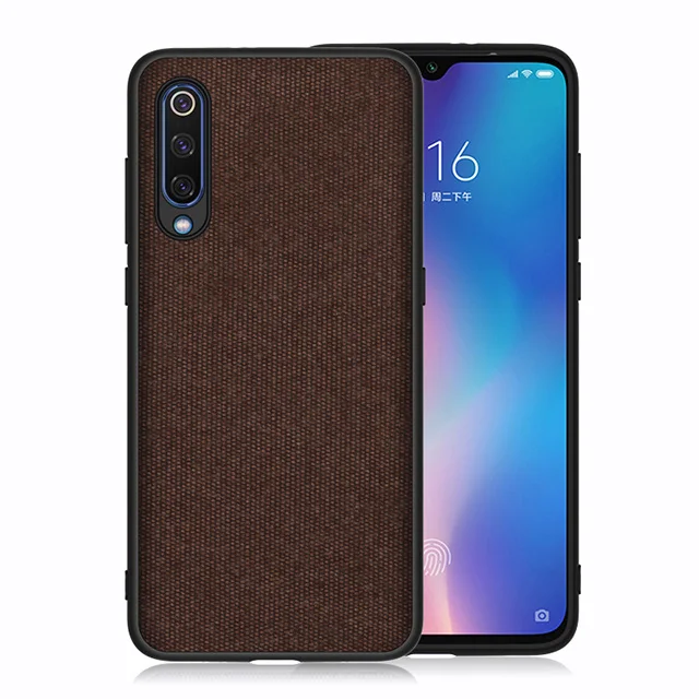 Hadinas тканевый чехол для Xiaomi mi 9 mi 9 SE, силиконовый бампер, чехол для телефона s для Xiaomi mi 9 mi 9 xio mi 9 se, чехол - Цвет: Coffee