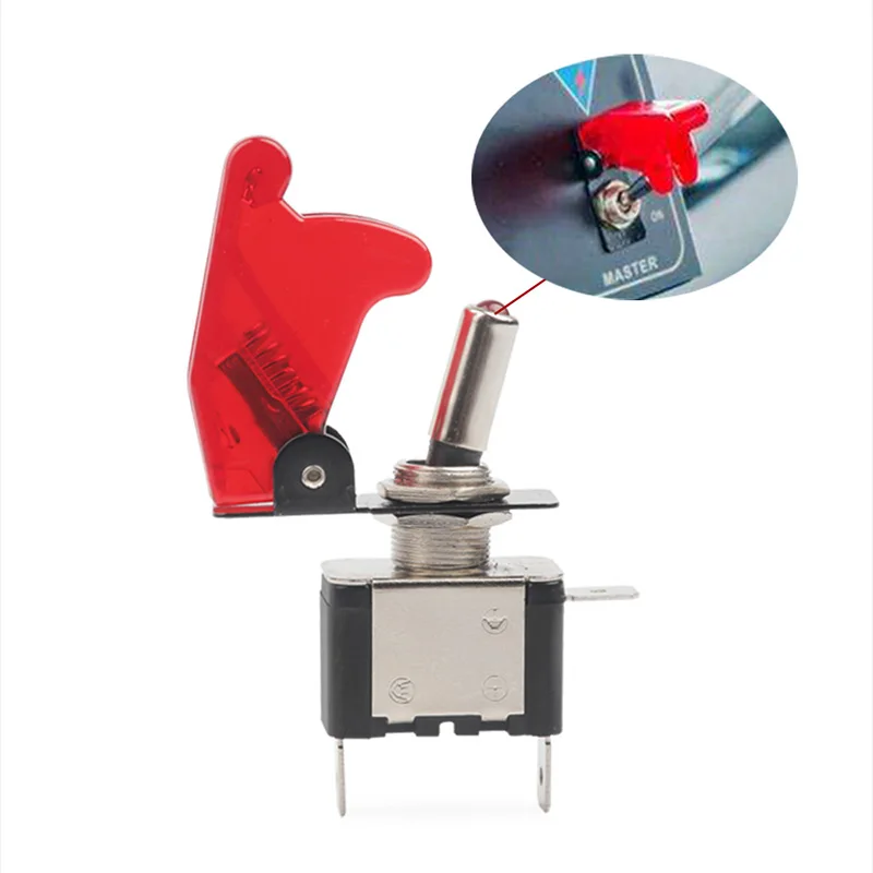 

Automobile refitting switch circular cat-eye ignition extinguishing switch/button switch/shake-head switch
