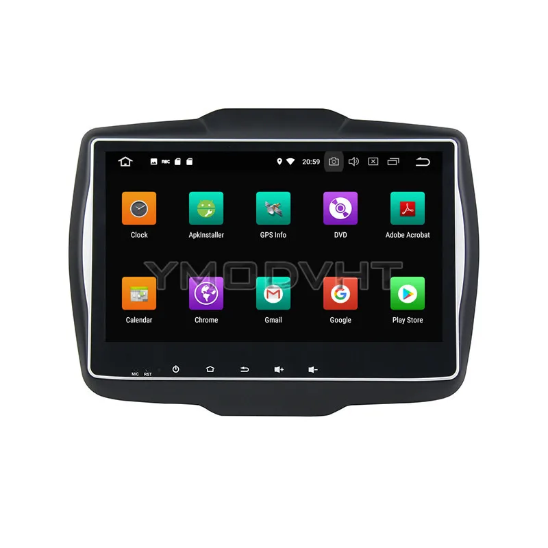 Clearance YMODVHT 10.1inch Android 8.0 Octa Core PX5 4GB RAM 32GB ROM Car DVD Player Radio Stereo GPS for Jeep Renegade 2015 2016 2017 2