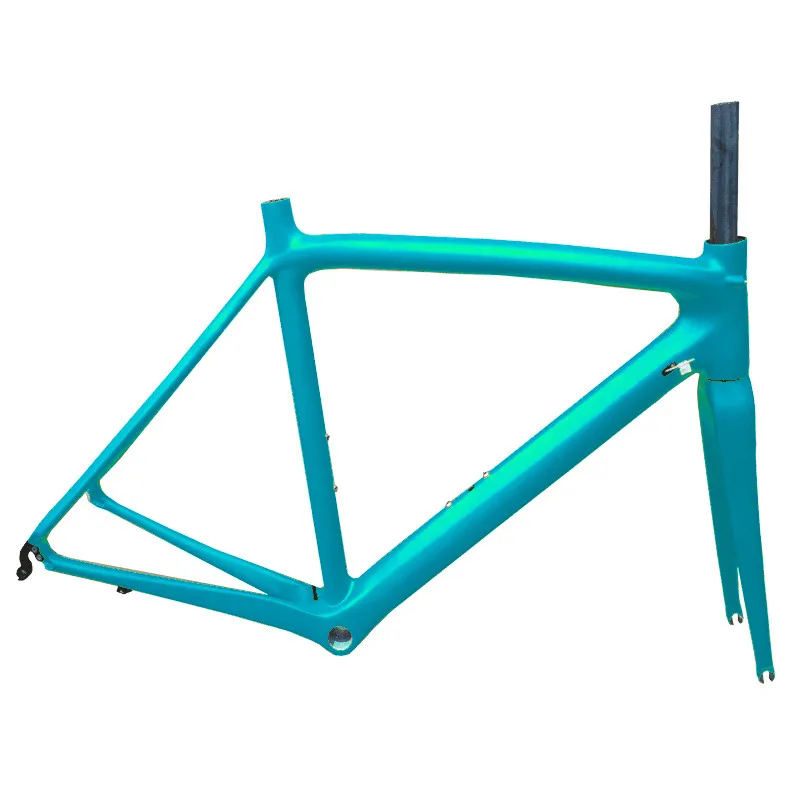 Excellent EARRELL stock ultra light full carbon fiber road bike frame bicycle frame solid color frame free custom color with seatpost 2 Excellent EARRELL stock ultra light full carbon fiber road bike frame bicycle frame solid color frame free custom color with seatpost 2