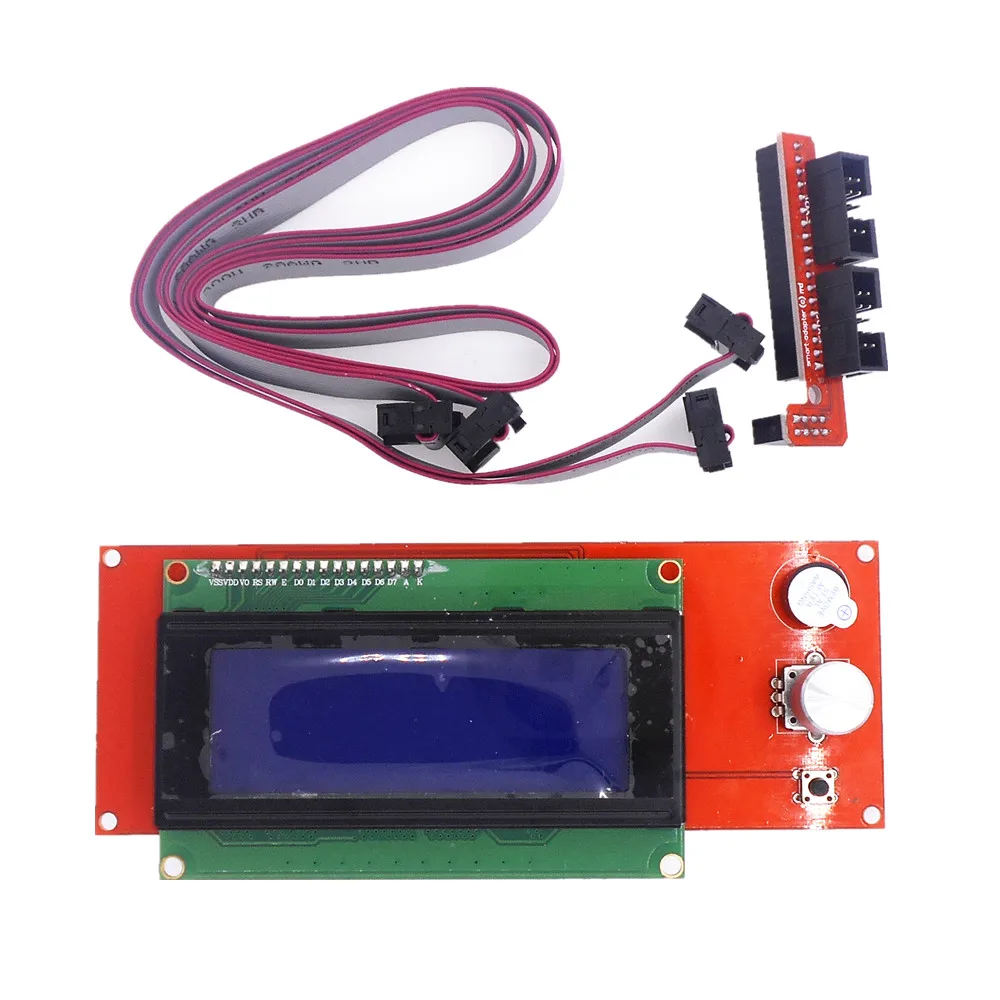 

DuoWeiSi 3D Printer Parts 3D Printer Reprap Ramps 1.4 2004 LCD Smart Controller Display Adapter Ramps 1.4 2004LCD