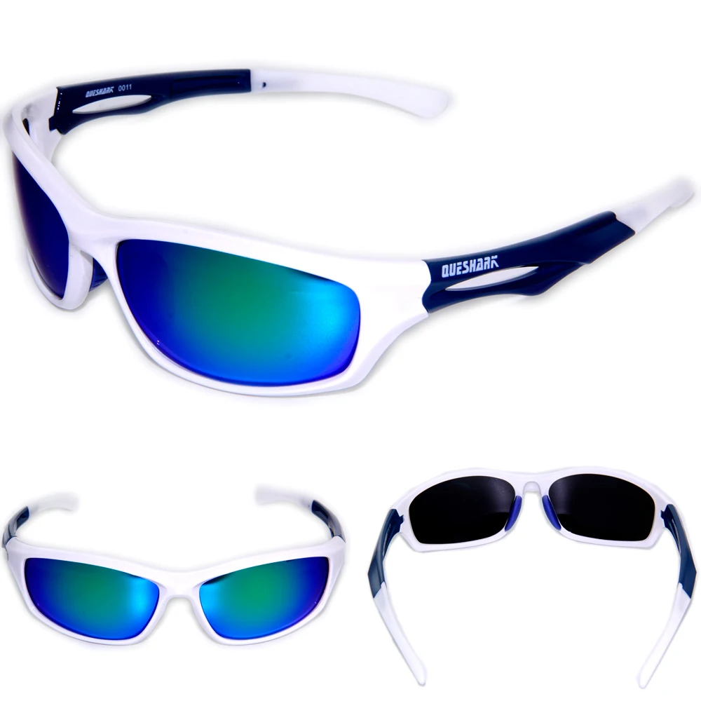 Queshark TR90 Uv400 Professional Polarized Cycling Sunglasses Bike Goggles Fishing Ski Glasses Sports Bicycle Sunglasses Eyewear