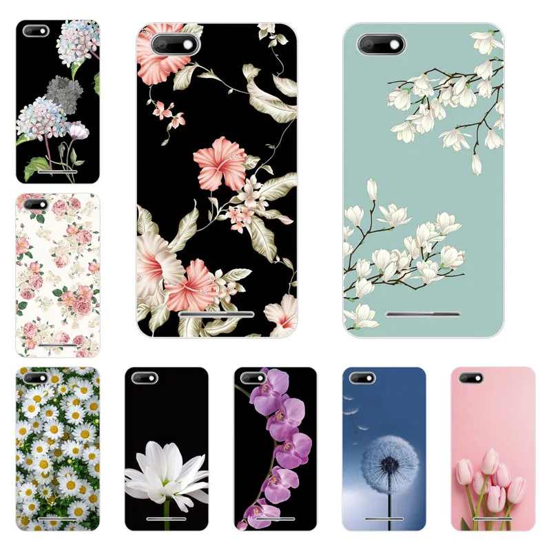 

for wiko lenny 3 Case,Silicon bloom Flowers Painting Soft TPU Back Cover for wiko lenny 3 Phone protect Bags shell