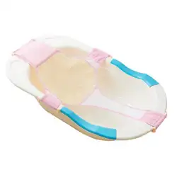 Новые Детские младенческой Регулируемый для ванной Ванна Крест сетки Чистая Детская безопасность противоскользящие надувной лежак для