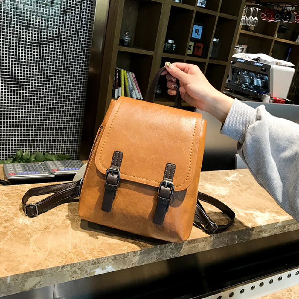 

Women Backpacks Vintage College wind Girls School Bags Girls Women Backpack Designer Famous Brand A#18