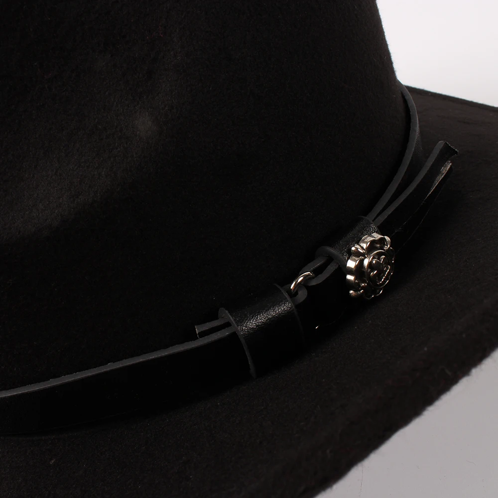 Шерстяная женская мужская Ковбойская шляпа для джентльмена LadyAPT-6H джаза ковбойские шляпы сомбреро