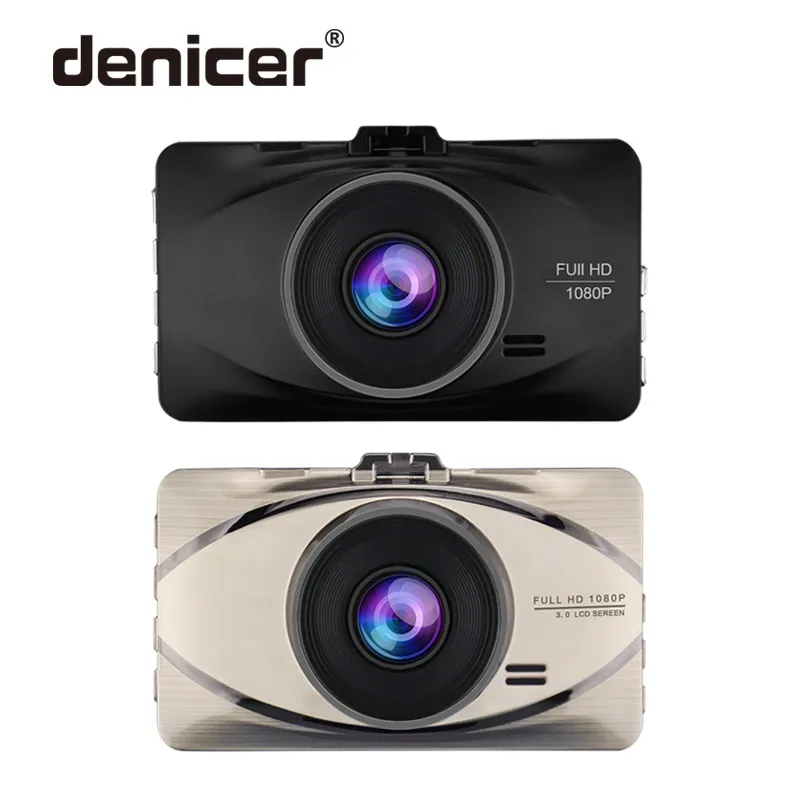 Denicer MD20L Двойной объектив Автомобильный видеорегистратор Камера Full HD 1080P видео Регистраторы 3 дюймов Экран автомобиль металлический корпус Регистратор