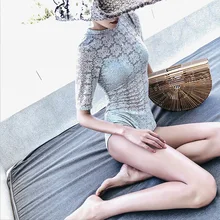 Купальный костюм, пляжная одежда для плавания, женская пляжная одежда, бикини, Цельный купальник, женский купальник, корейский женский сексуальный купальник из спандекса