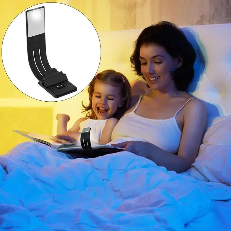 Гибкая электронная книга для чтения USB перезаряжаемая Светодиодная лампа со