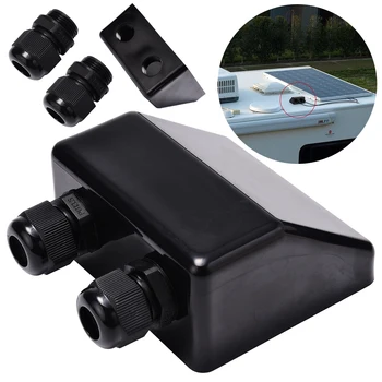 

Waterproof Roof Cable Entry Gland Box Solar Panel Double Cable Gland Protection For Caravan Boat Supplies Black Mayitr