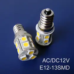 Высокое качество AC/DC12V e12 свет, LED E12 лампы 12 В E12 светодиодные лампы Бесплатная доставка 10 шт./лот