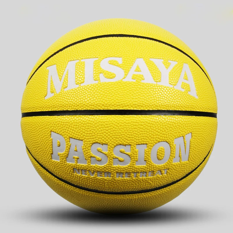 Цветные женские баскетбольные мячи для помещений, размер 6 GW6x, Нескользящие мячи из искусственной кожи, износостойкие баскетбольные мячи, тренировочное оборудование - Цвет: Цвет: желтый