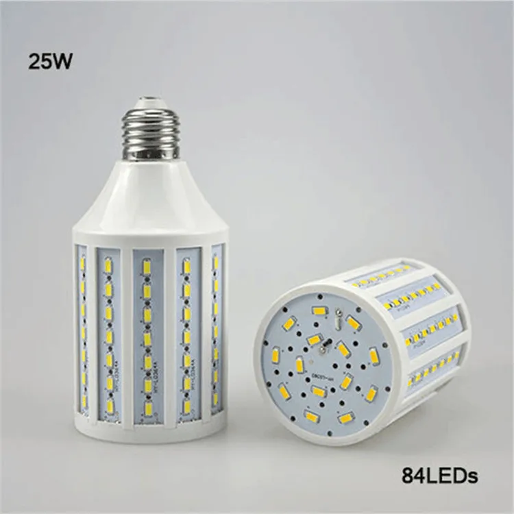 E27 B22 E14 10 Вт/12 Вт/15 Вт/25 Вт/30 Вт/40 Вт/50 Вт 5730 SMD cree чип светодиодный кукурузный светильник 110 V/220 V AC светодиодный лампы белого цвета /теплая белая лампада