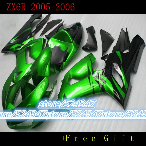 Motorcycle Fairing kit for KAWASAKI Ninja ZX6R 05 06 ZX6R 636 2005 2006