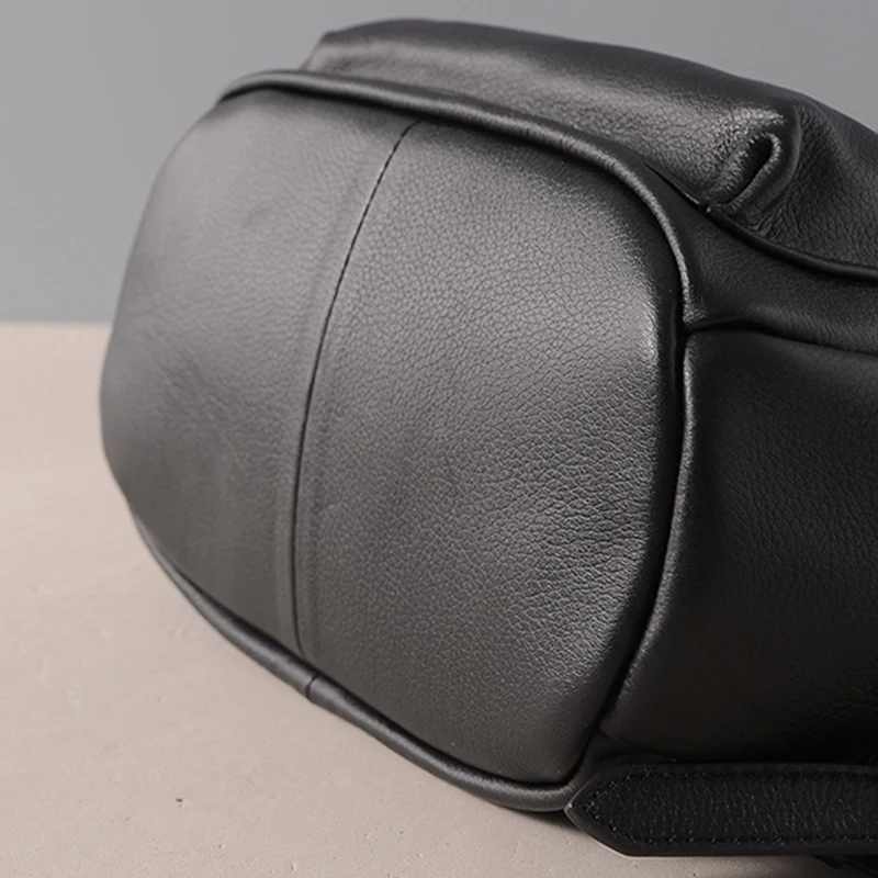 Zency черный женский рюкзак из натуральной кожи, повседневные дорожные сумки, Модный женский ранец высокого качества, школьная сумка для ноутбука