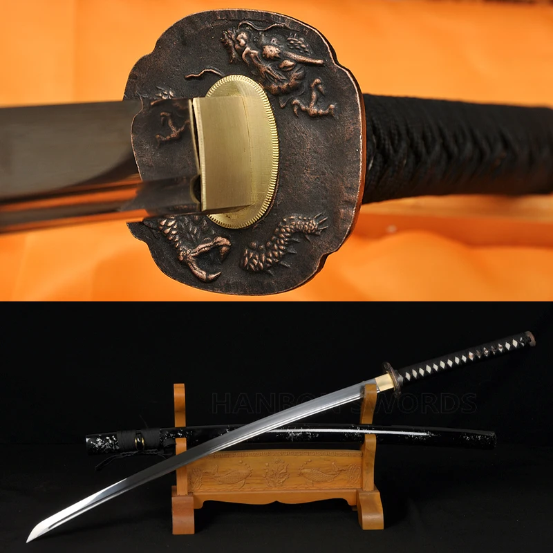 Fully Handmade Samurai Japanese Sword Dragon Katana 1060 Carbon Steel