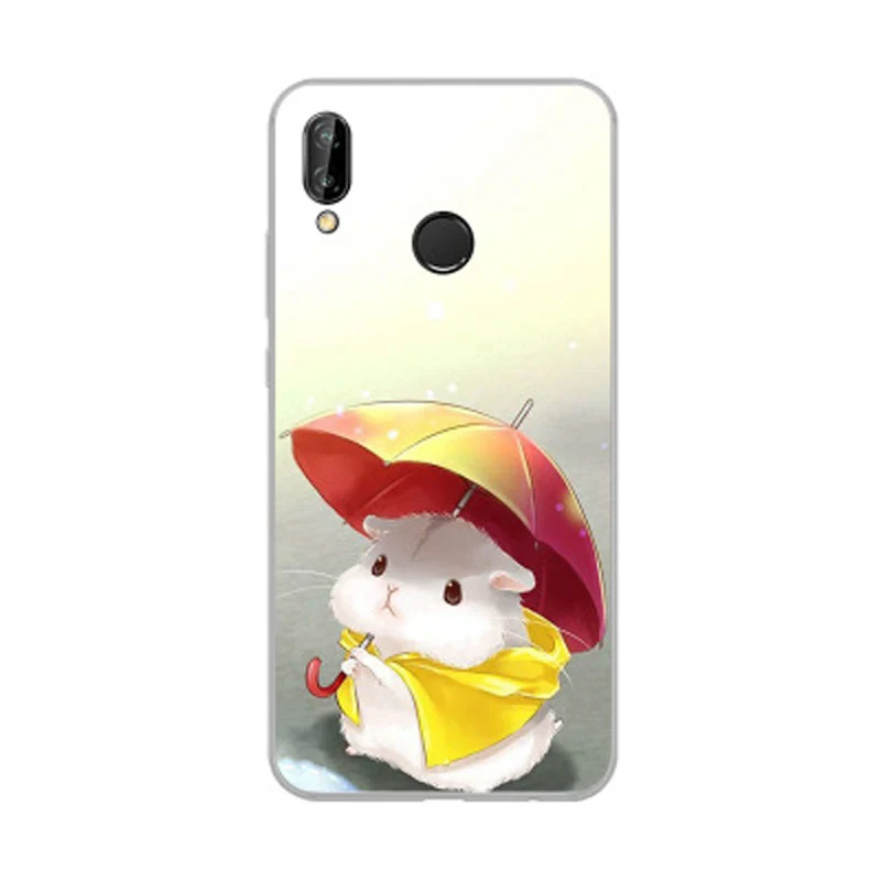 Чехлы для телефонов Huawei Nova 3 чехлы с мультяшным рисунком прозрачный чехол мягкий